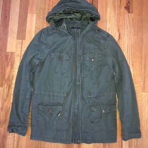 Green Cargo Coat